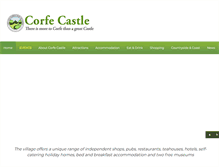 Tablet Screenshot of corfe-castle.co.uk